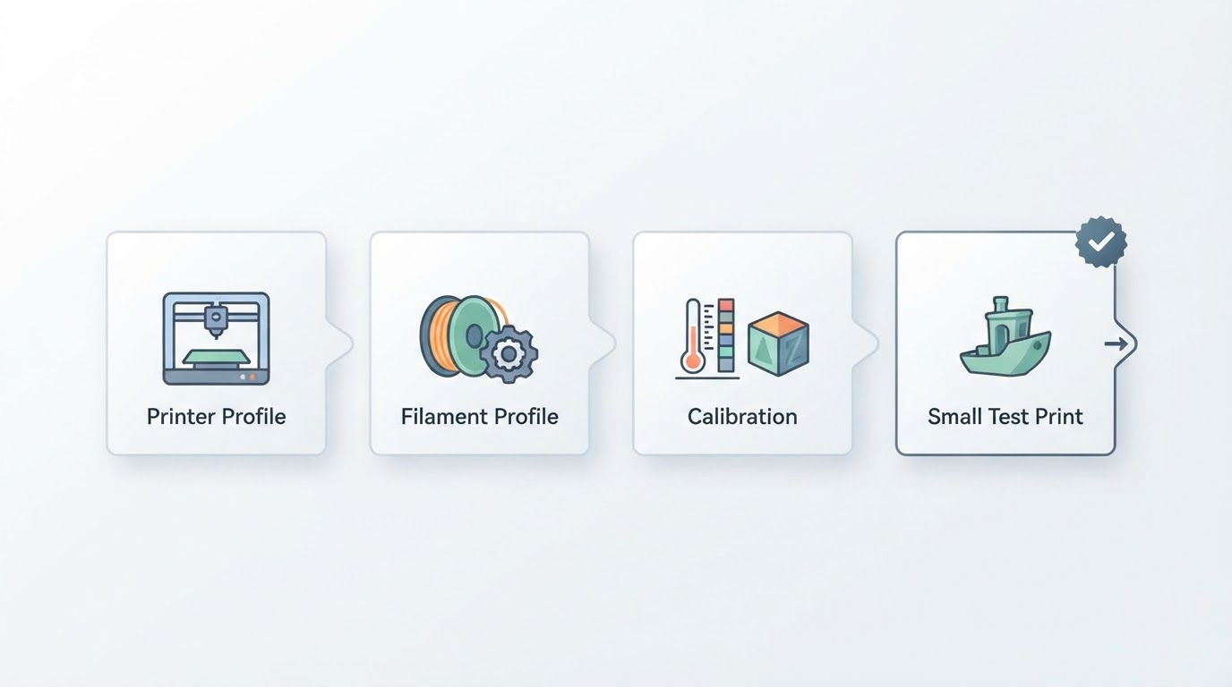 Workflow diagram for orca slicer download.
