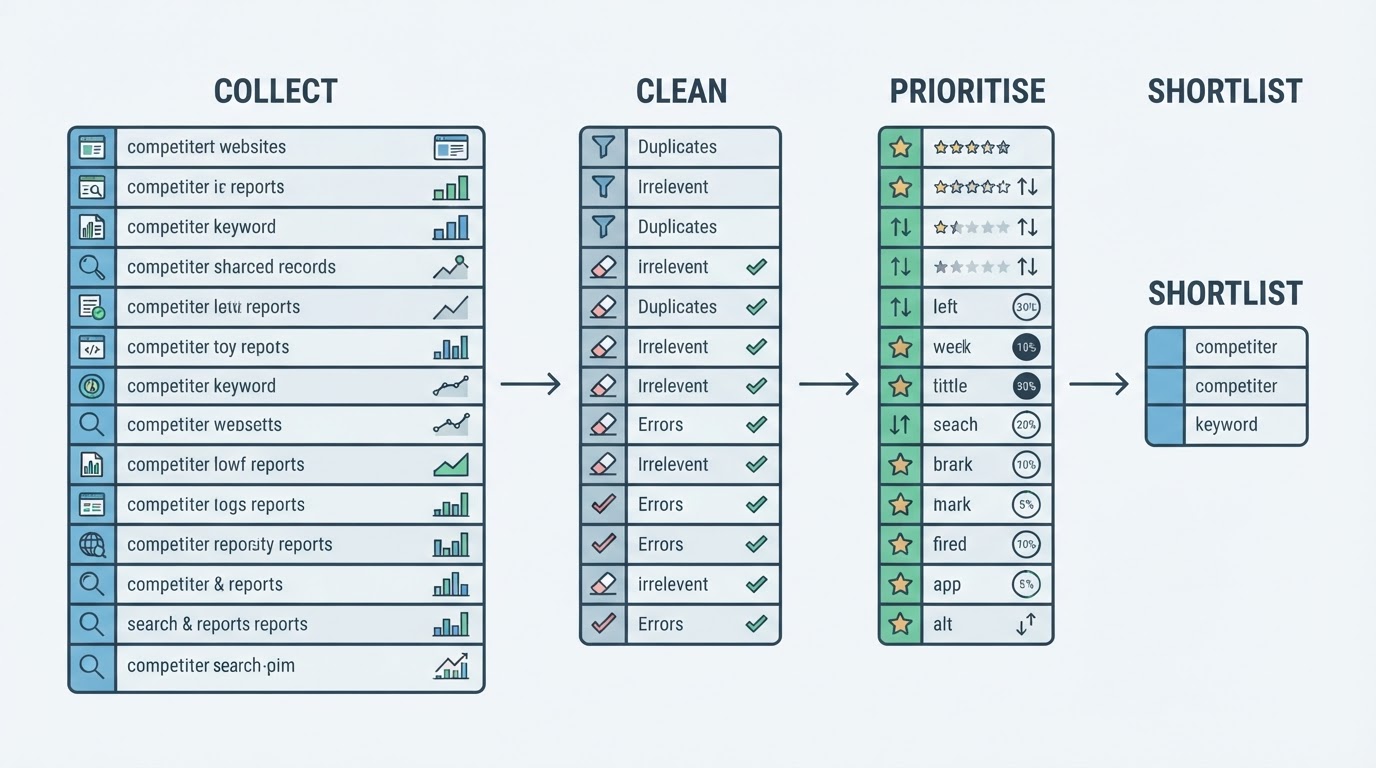 How to Analyse Competitor Keywords: A Repeatable 3-Step Process