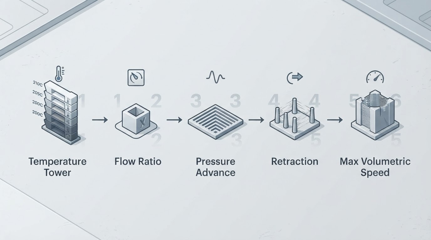 Workflow diagram for orca slicer vs bambu studio.